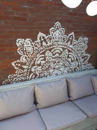 L Large Wall Mandala Stencil Holy