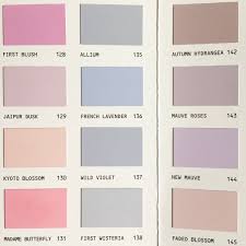 The Pastel Colours On The Designersguild Paint Chart With