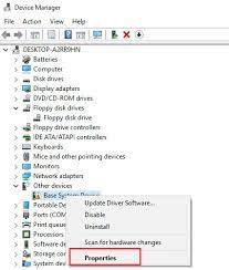 how to fix base system device driver