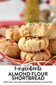almond flour shortbread cookies with 3