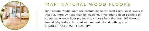 mafi natural and sustainable wood