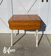 how to paint a drop leaf table