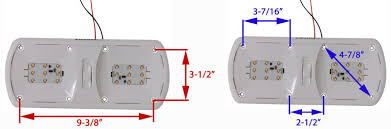 gustafson 12v led rv dome light