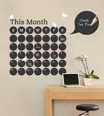 Chalkboard Wall Calendar Vinyl