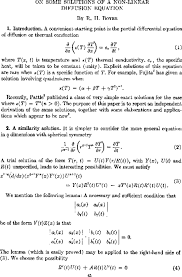 Linear Diffusion Equation