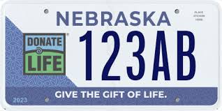 donate life license plates nebraska