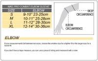Elbow Sleeve Size Chart Lilla P Elbow Sleeve V