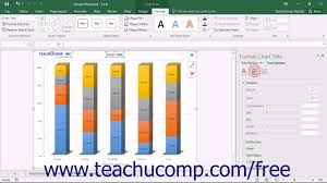 Excel 2016 Tutorial Formatting A Chart Title Microsoft Training Lesson