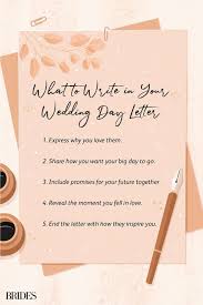 how to write a wedding letter to your