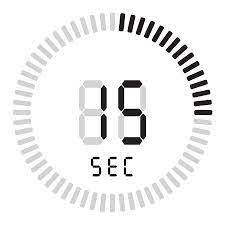 The Digital Timer 15 Seconds Electronic Stopwatch With A Gradient Dial  gambar png