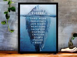 Office Gift Success Iceberg Canvas