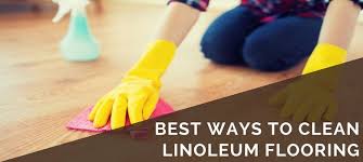 cleaning linoleum and tile with