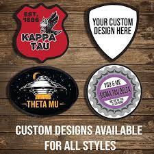 Learn the secrets of how to really influence people in business and politics by creating your own elitist fraternity. Greek Sorority Fraternity Custom Adhesive Black Border Patches Sbl