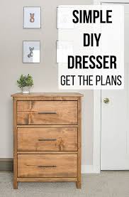 easy 3 drawer diy dresser with plans