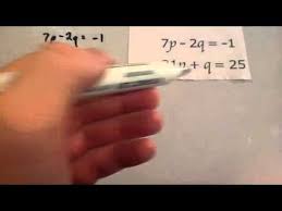 simultaneous equations elimination