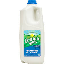 2 reduced fat milk plastic half gallon