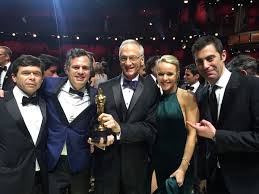 In an underdog win for a movie about an underdog profession, the newspaper drama spotlight took best picture at a 88th academy awards. Oscars 2016 Best Film Spotlight Leonardo Dicaprio Finally Wins Entertainment Emirates24 7