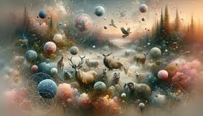 mystical wildlife cosmos hd wallpaper
