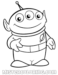 Incredible toy story coloring page to print and color for free : Alien Toy Story Coloring Page Toy Story Coloring Pages Disney Coloring Pages Toy Story Theme