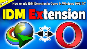 To be able to pass download links to idm, you need to install a minimal native client application. How To Add Idm Extension In Opera Browser 2021 Install Idm Extension Youtube