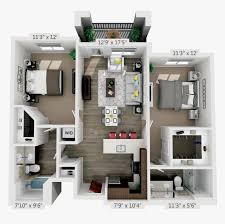 Luxury Apartment Floor Plans 3d Png