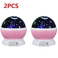 Baby Night Light Usb Romantic Rotating Led Night Lighting Lamp Moon Cosmos Sky Star Projector Lights Baby Lamp With Usb Cable For Children Kids Gifts Bedroom Living Room Night Walmart Com