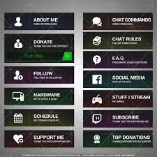 We've searched the web for the best (and 100% free) twitch panel templates and stream packs and put them into the ultimate list to make it easy for you. Twitch Panels Top 9 Free Paid Sources For Your Stream
