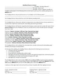Photo 1 Of 7 Wedding Planner Contract Template Venue Agreement Pdf