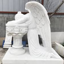 famous weeping angel statue marble