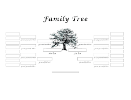 Printable Family Tree Template Onlineqicy Info