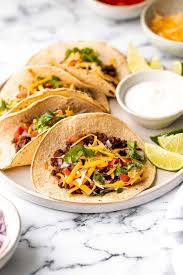mexican ground beef tacos ahead of thyme