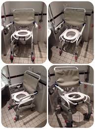 Also known as a shower bench or shower stool, these chairs range from simple, lightweight to more elaborate models with rolling wheels, reclining backs and support straps. Shower Chair The World Of Accessible Toilets