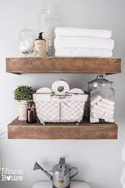 Make the perfect bathroom shelf display with our stylists insider tips. Make Your Own Farmhouse Bathroom Yourself Belle Maison Idee Deco Salle De Bain Deco Salle De Bain