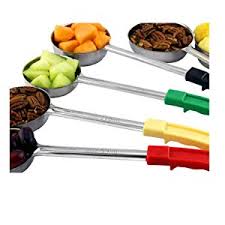 Portion Control Serving Spoons 6 Piece Ladle Set W 1 4 Cup 1 2 Cup 3 4 Cup 1 Cup 2 4 6 8 Ounce Slotted 1 2 1 Cup Utensils Spoodles