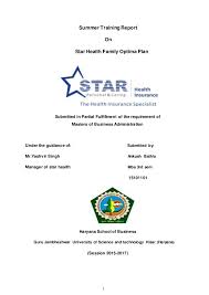 Star Health Insurance Summer Report