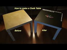 Chalk Table Using An Ikea End Table