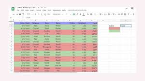 count cells by color in google sheets