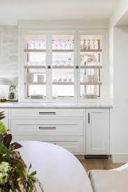 Built In Kitchen Hutch With Glass Doors