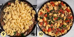 simple ground beef pasta skillet recipe