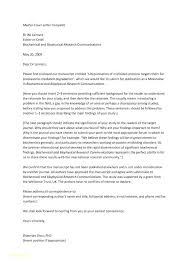 Journal Submission Cover Letter Example Awesome Template Sample For