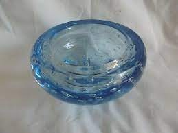 whitefriars glass vintage blue