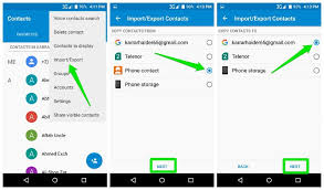 how to transfer contacts from android