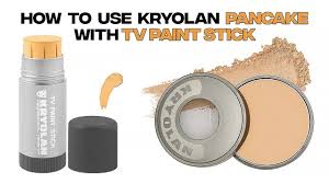 how to apply kryolan pan cake on tv