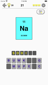 elements periodic table quiz for iphone