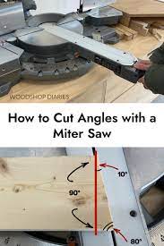how to cut angles on a miter saw