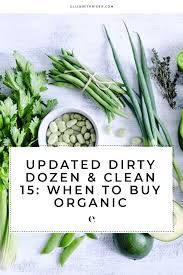 Updated Dirty Dozen And Clean 15 When To Buy Organic