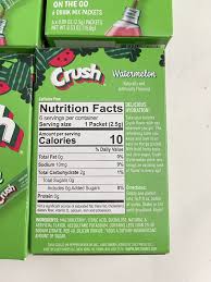 crush watermelon drink mix singles to