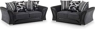 shannon 3 2 set black grey furniture