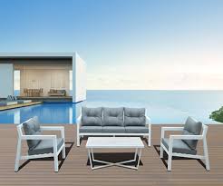 Outdoor Sofa Set 3 Seater 2 Armchairs