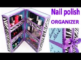 diy nail polish organizer out of waste